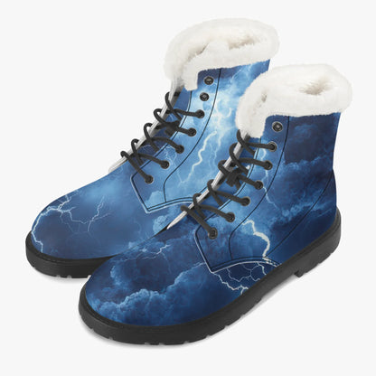 blue-thunder-faux-fur-leder-boots-boots-jlr-design-2 - JLR Design