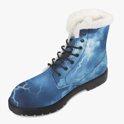blue-thunder-faux-fur-leder-boots-boots-jlr-design-3 - JLR Design