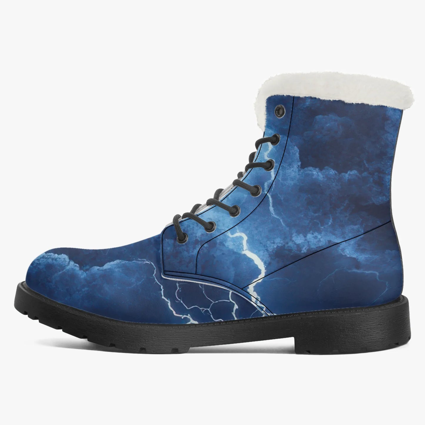 blue-thunder-faux-fur-leder-boots-boots-jlr-design-4 - JLR Design
