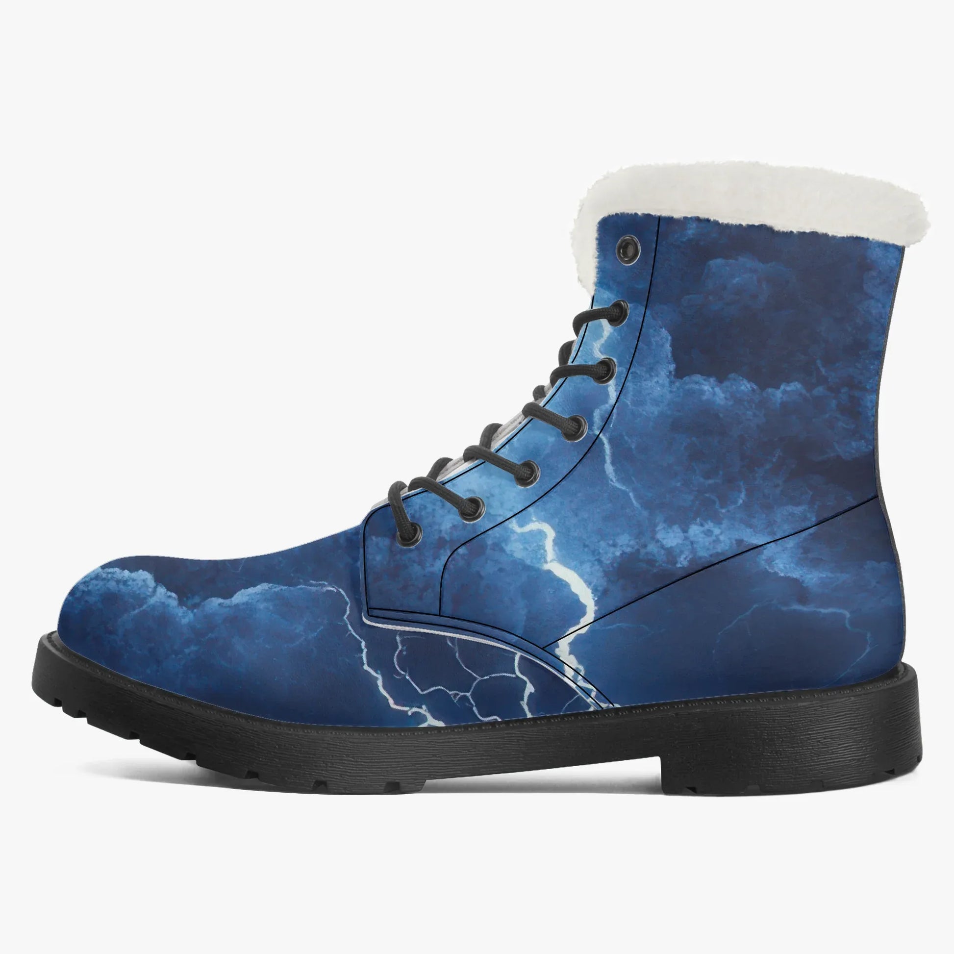 blue-thunder-faux-fur-leder-boots-boots-jlr-design-4 - JLR Design