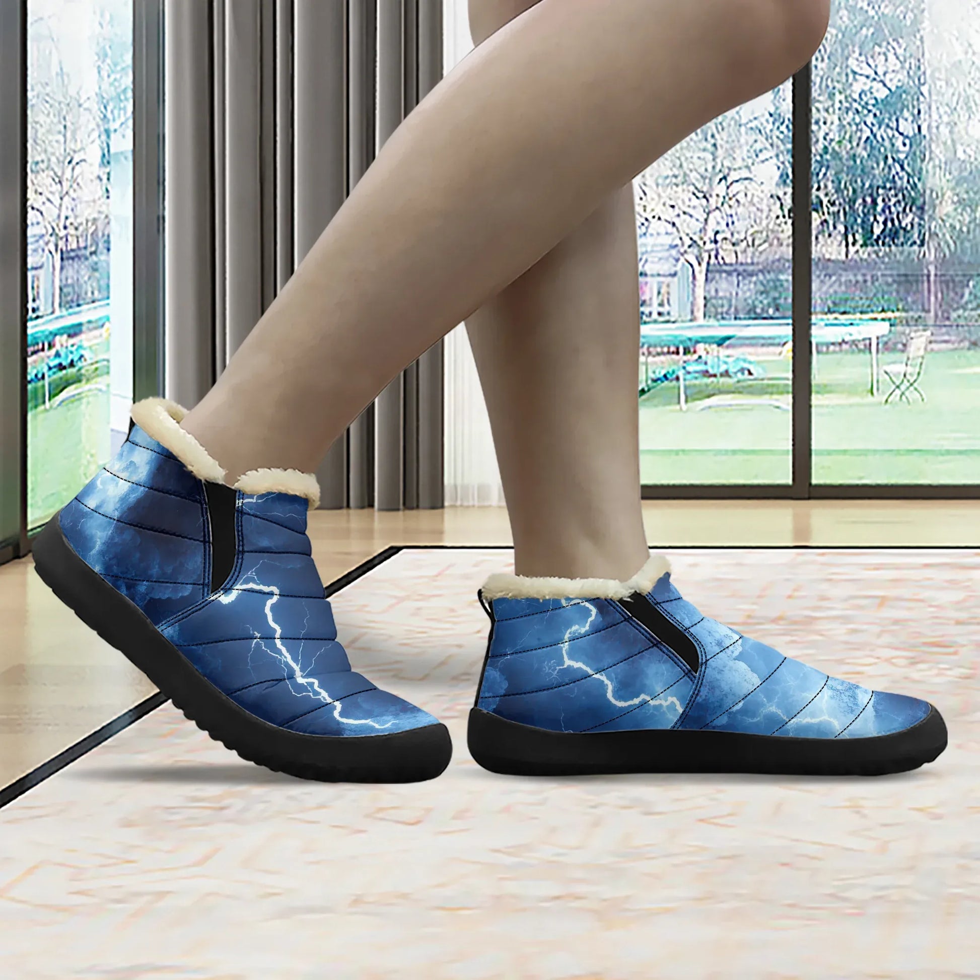 blue-thunder-faux-fur-slipper-slipper-jlr-design-3 - JLR Design