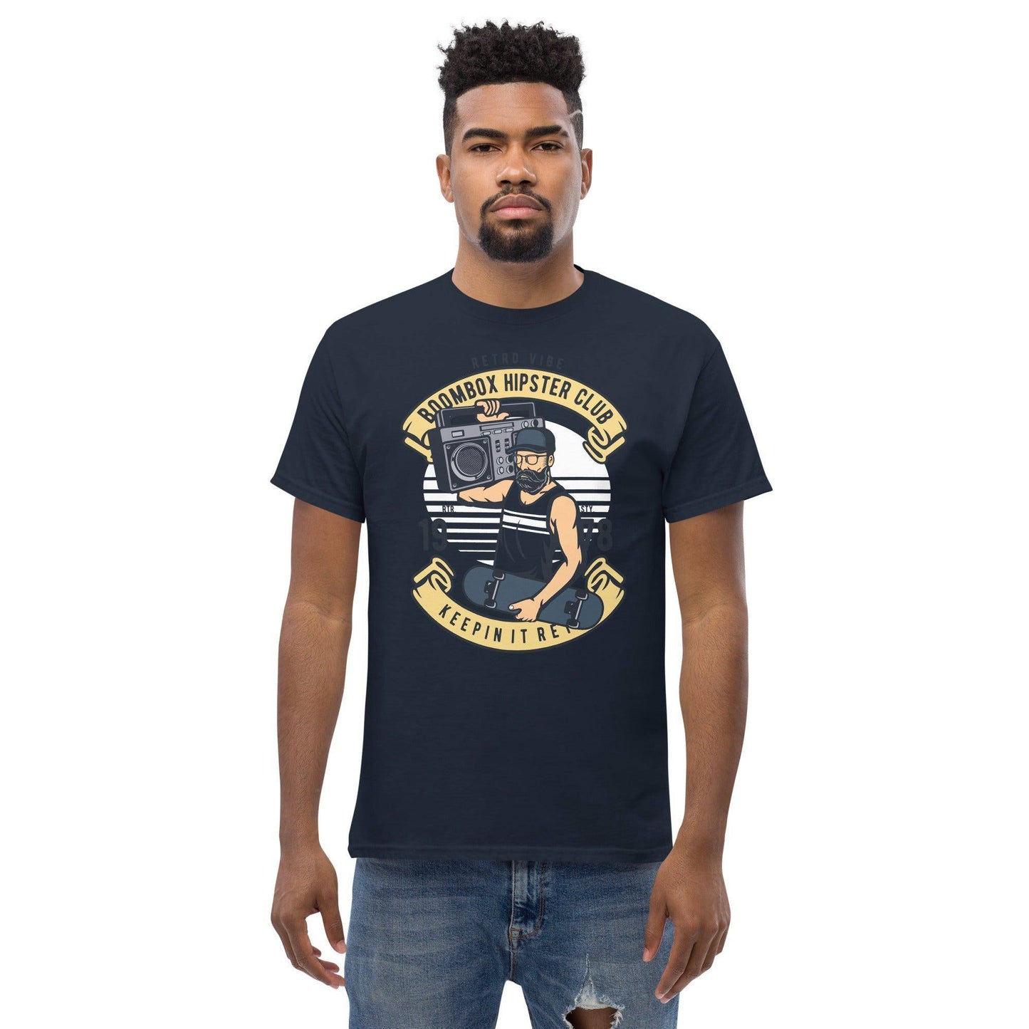 boombox-hipster-club-herren-t-shirt-t-shirt-jlr-design-10 - JLR Design