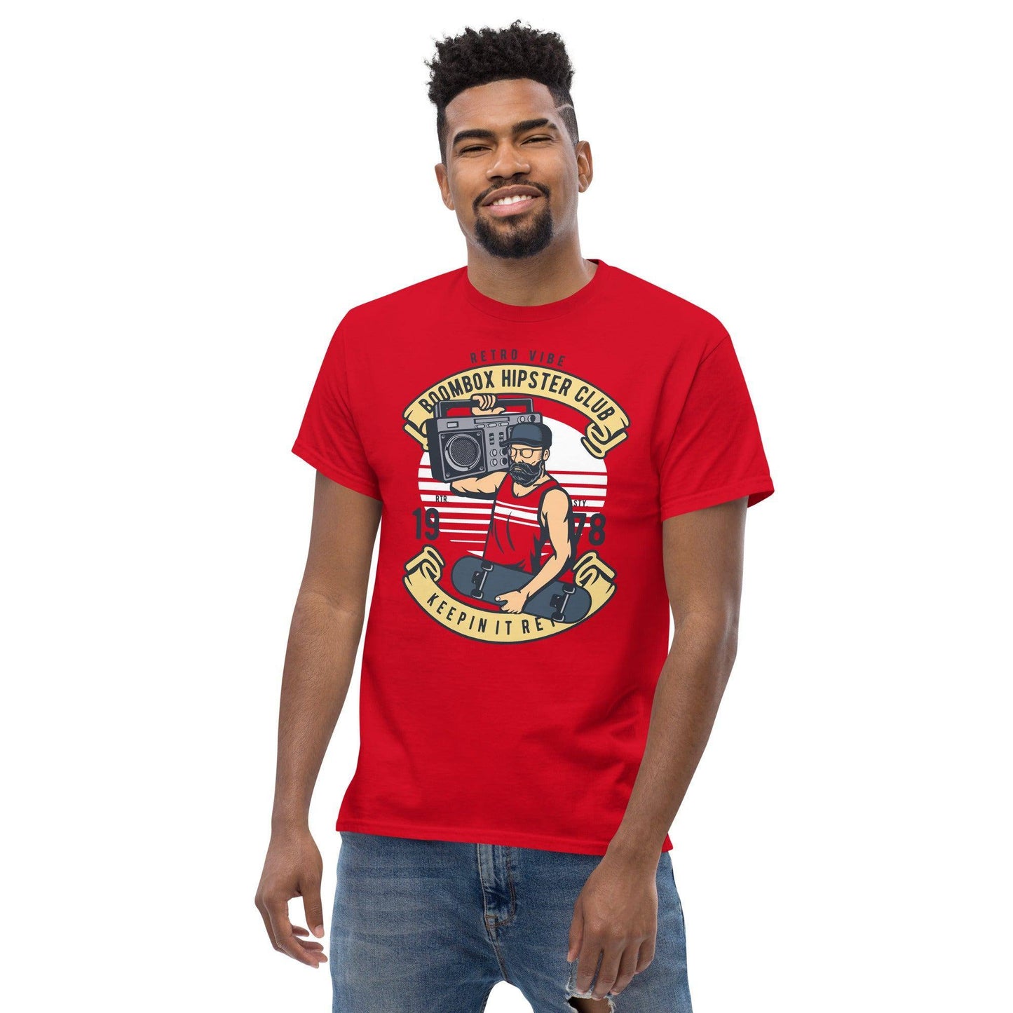 boombox-hipster-club-herren-t-shirt-t-shirt-jlr-design-19 - JLR Design