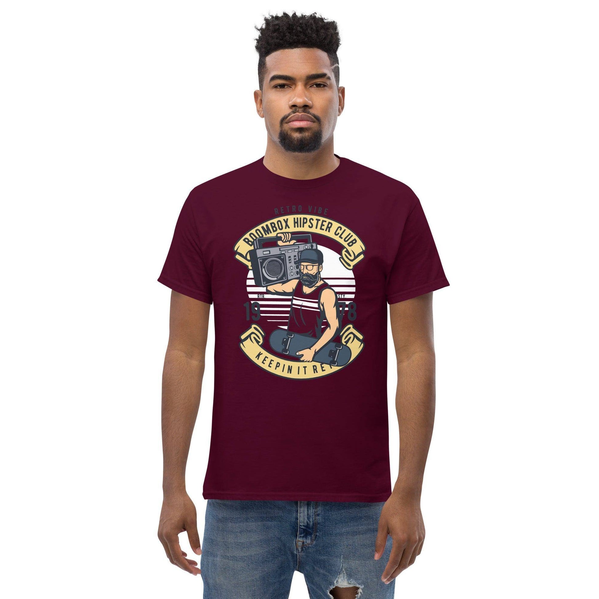 boombox-hipster-club-herren-t-shirt-t-shirt-jlr-design-2 - JLR Design