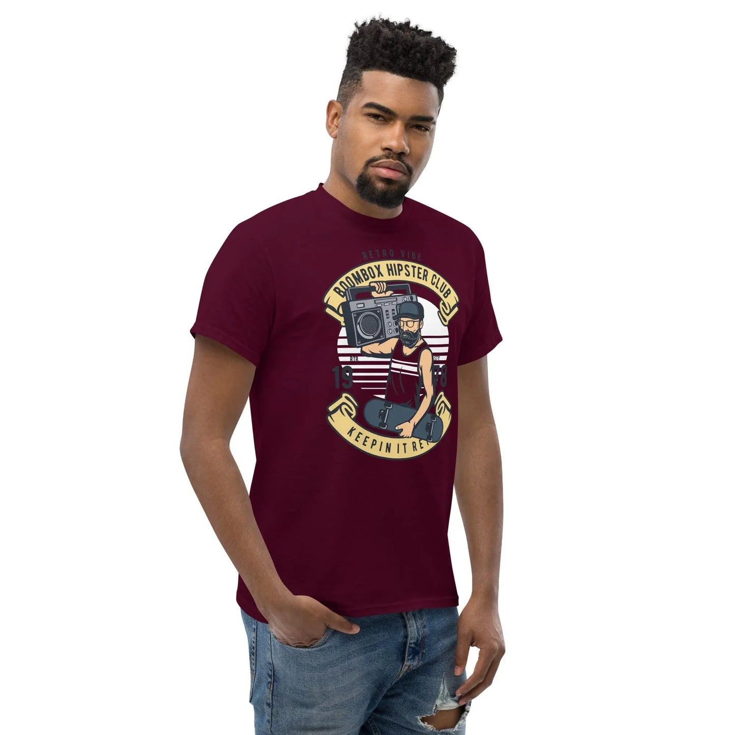 boombox-hipster-club-herren-t-shirt-t-shirt-jlr-design-5 - JLR Design