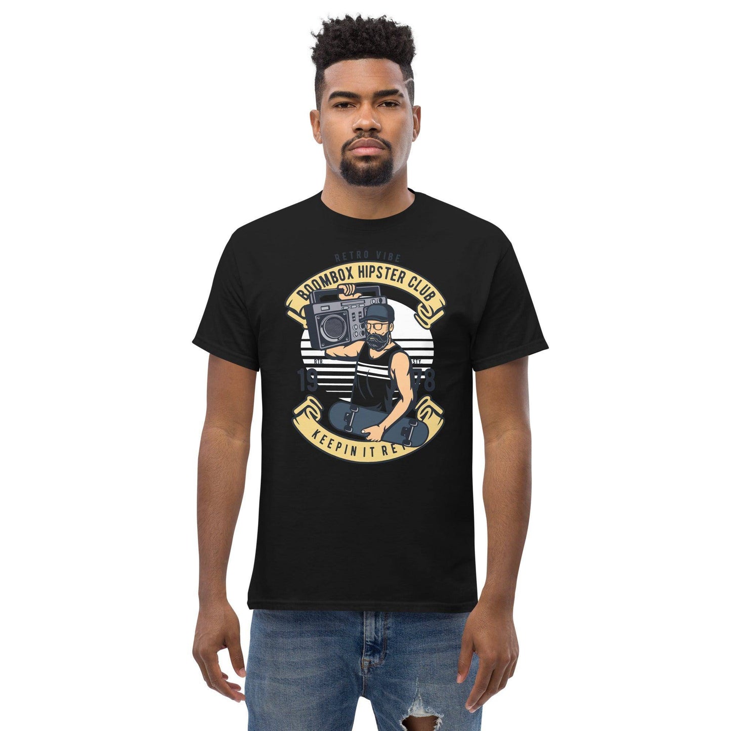 boombox-hipster-club-herren-t-shirt-t-shirt-jlr-design-6 - JLR Design