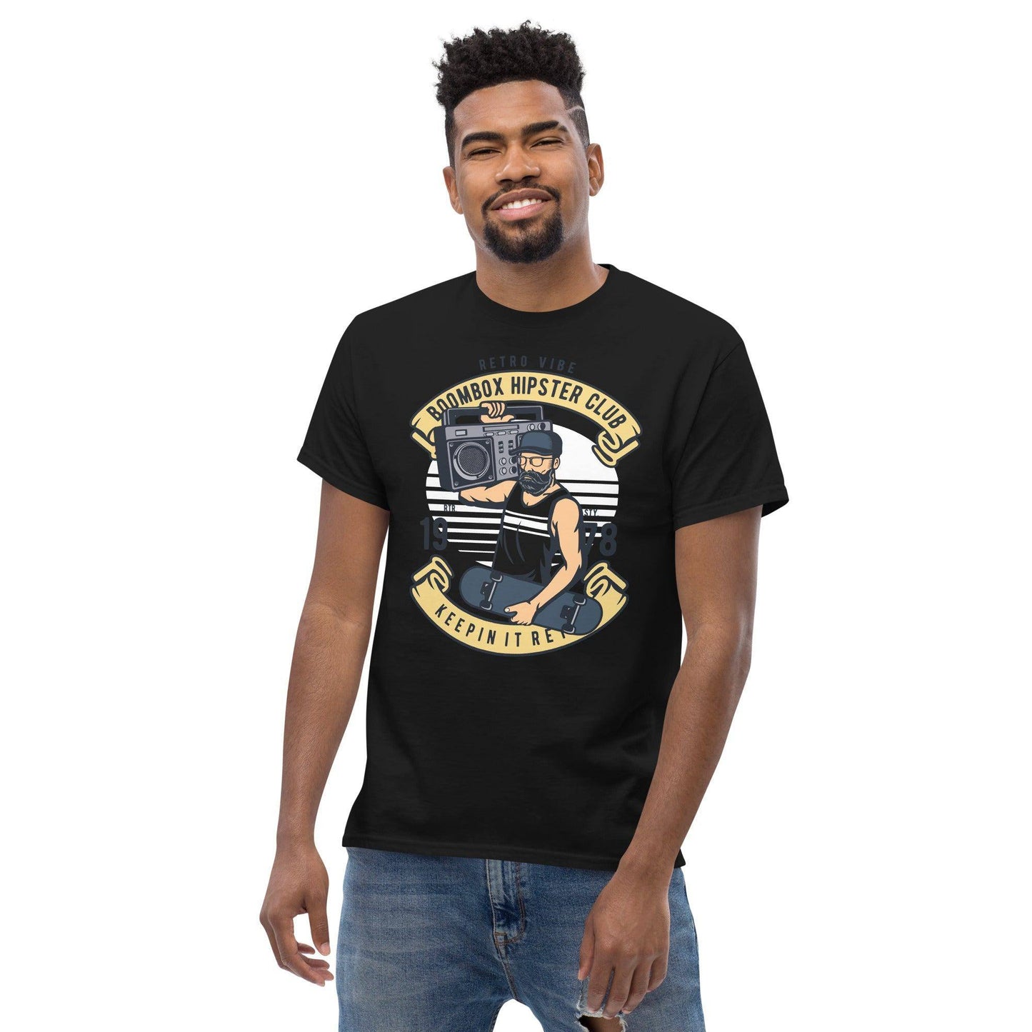 boombox-hipster-club-herren-t-shirt-t-shirt-jlr-design-7 - JLR Design