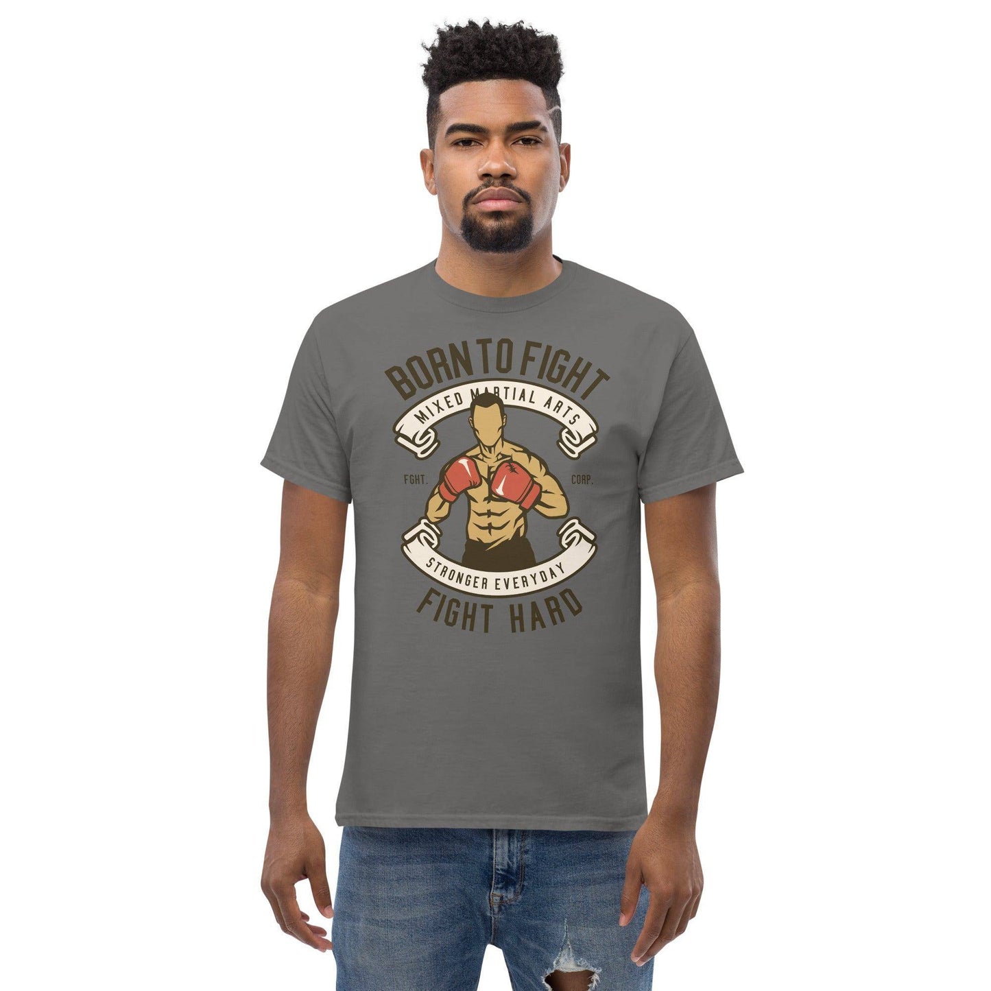 born-to-fight-herren-t-shirt-t-shirt-jlr-design-25 - JLR Design