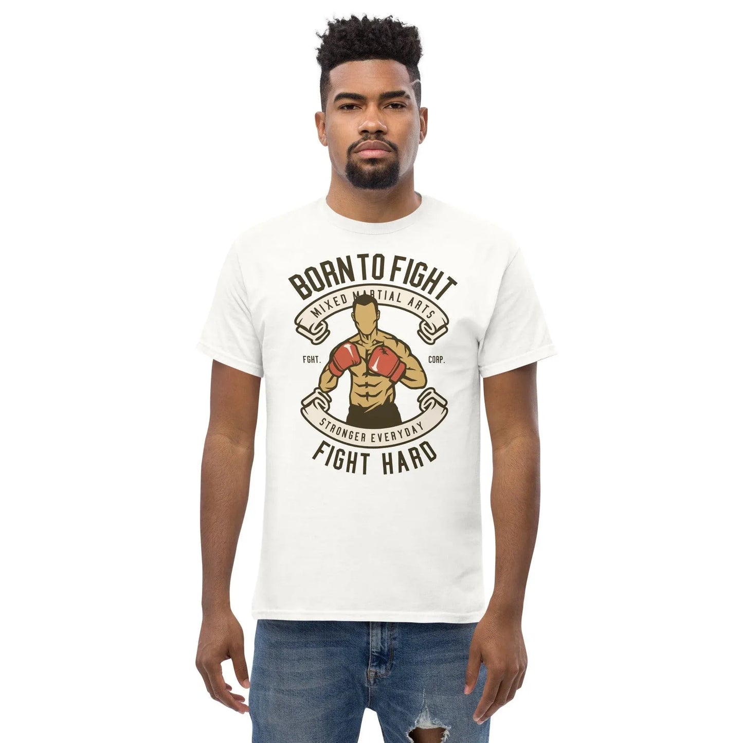 born-to-fight-herren-t-shirt-t-shirt-jlr-design-41 - JLR Design