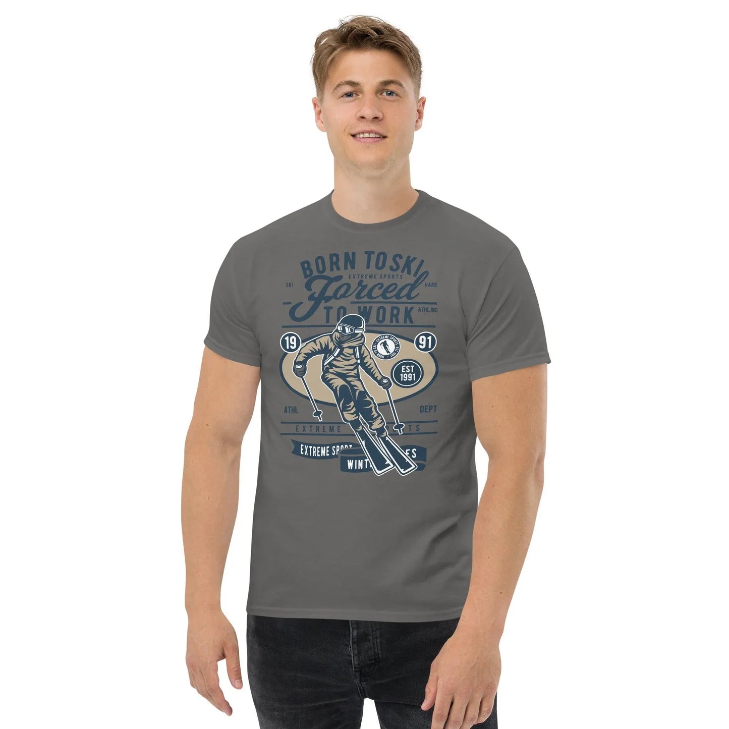 born-to-ski-herren-t-shirt-t-shirt-jlr-design-20 - JLR Design