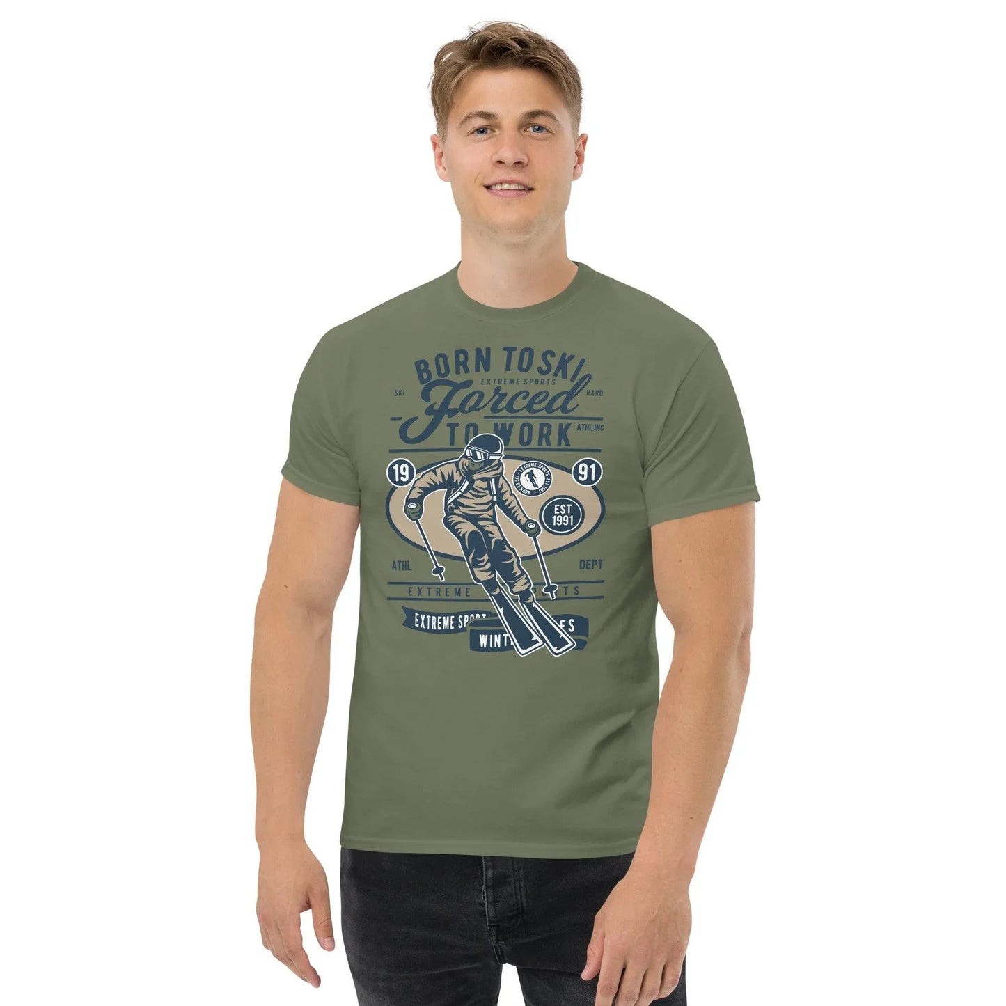 born-to-ski-herren-t-shirt-t-shirt-jlr-design-23 - JLR Design