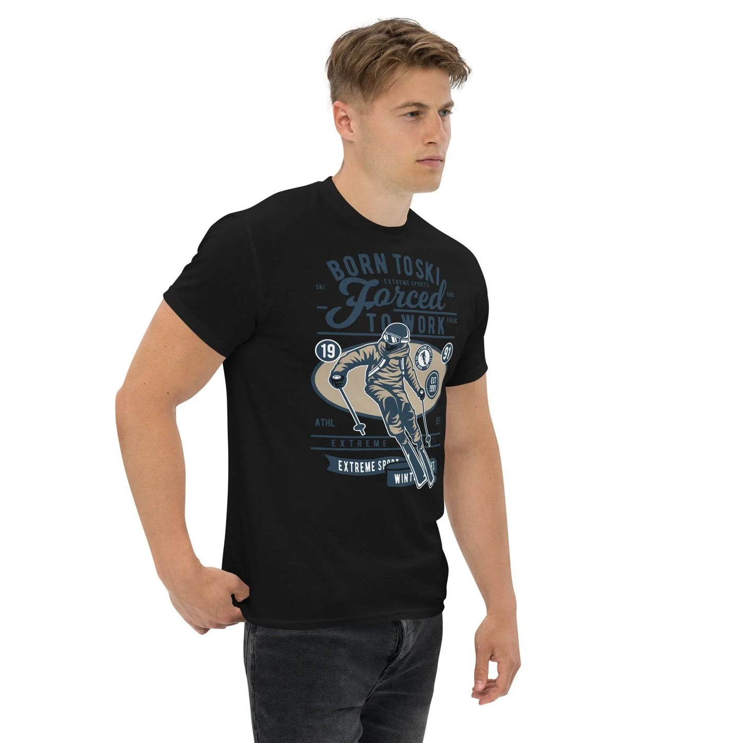 born-to-ski-herren-t-shirt-t-shirt-jlr-design-7 - JLR Design