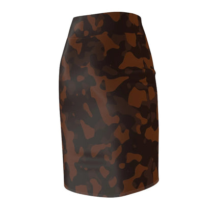 braun-camouflage-bleistiftrock-fur-damen-eleganter-mid-waist-rock-mit-stretch-komfort-bleistiftrock-jlr-design-5 - JLR Design