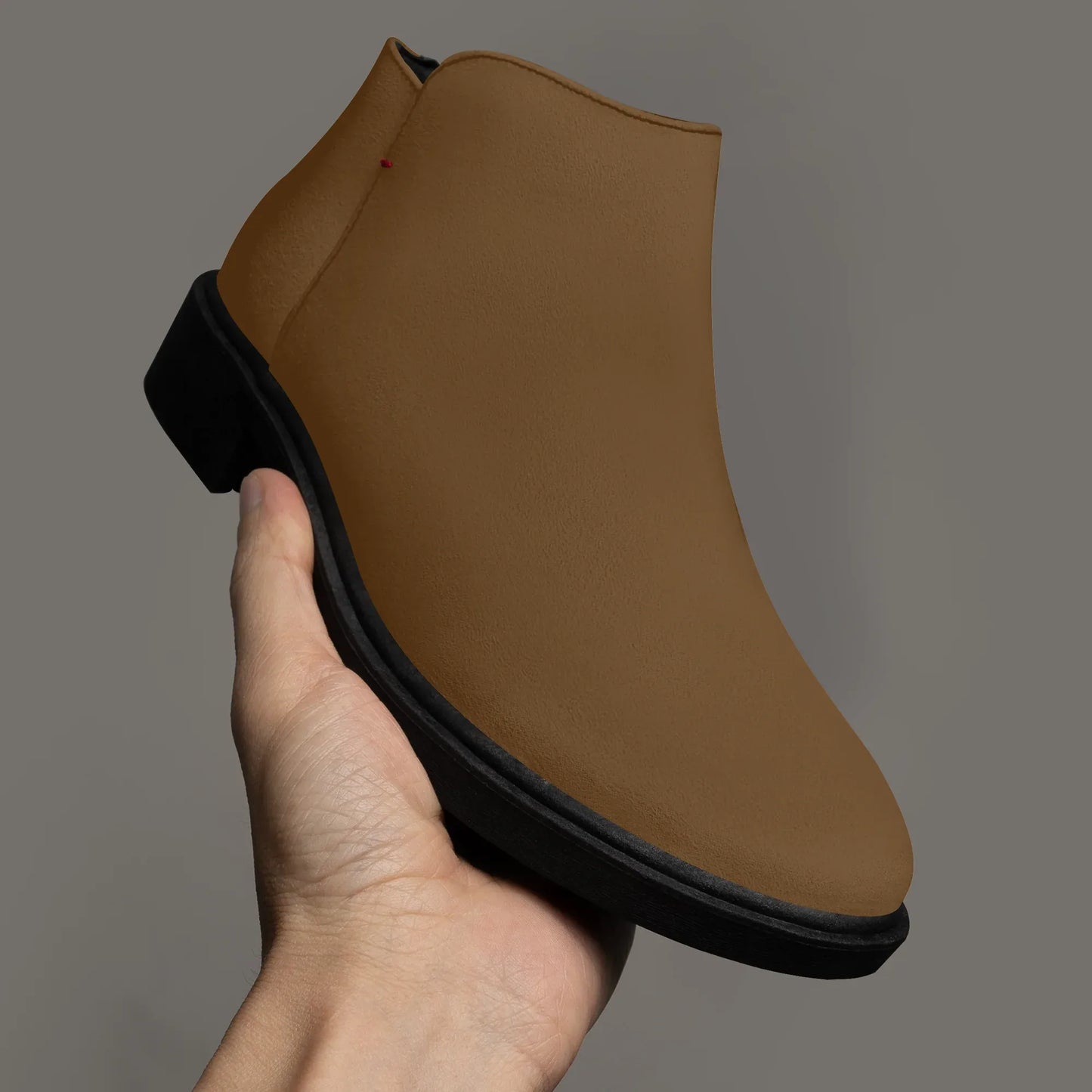 braune-elegante-reissverschluss-stiefeletten-stiefeletten-jlr-design-3 - JLR Design
