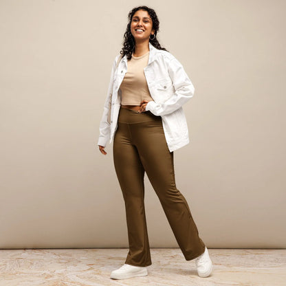 braune-high-waist-flare-leggings-flare-leggings-jlr-design-3 - JLR Design