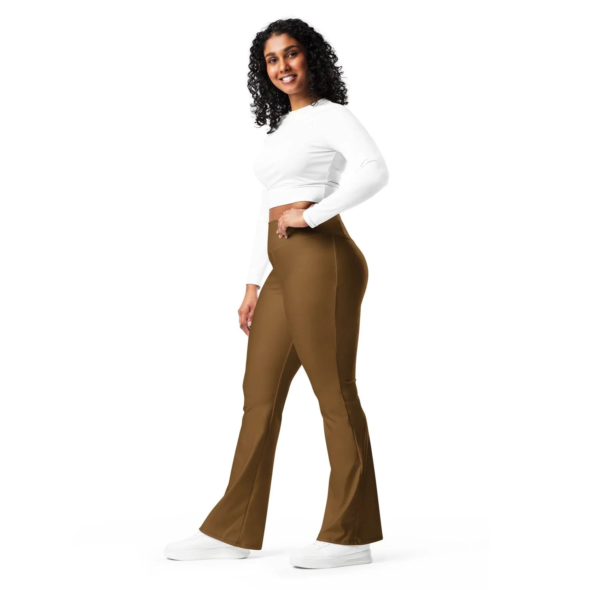 braune-high-waist-flare-leggings-flare-leggings-jlr-design-6 - JLR Design