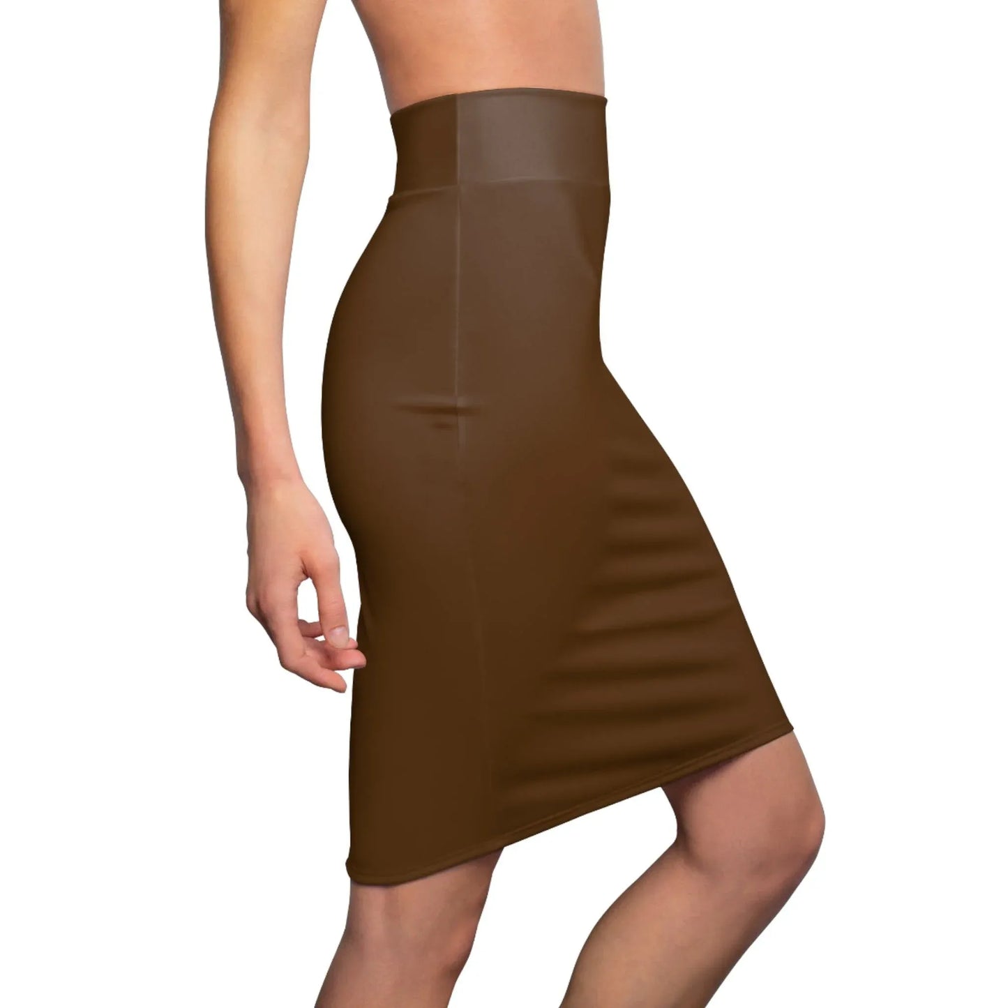 brauner-bleistiftrock-fur-damen-eleganter-mid-waist-rock-mit-stretch-komfort-bleistiftrock-jlr-design-7 - JLR Design
