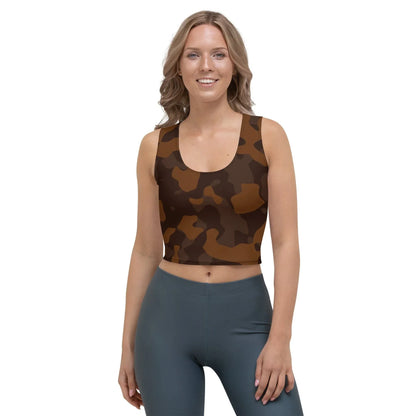 braunes-camouflage-damen-crop-top-crop-top-jlr-design-1 - JLR Design