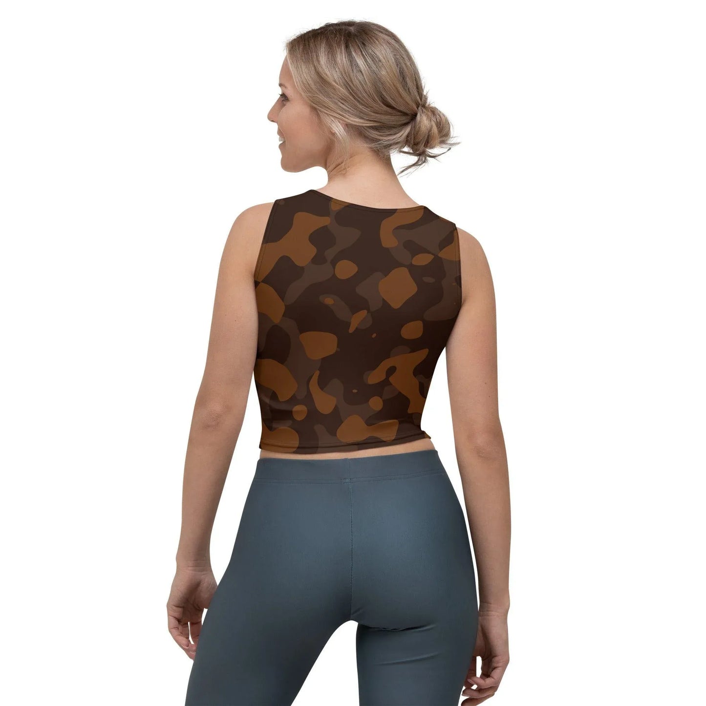 braunes-camouflage-damen-crop-top-crop-top-jlr-design-2 - JLR Design