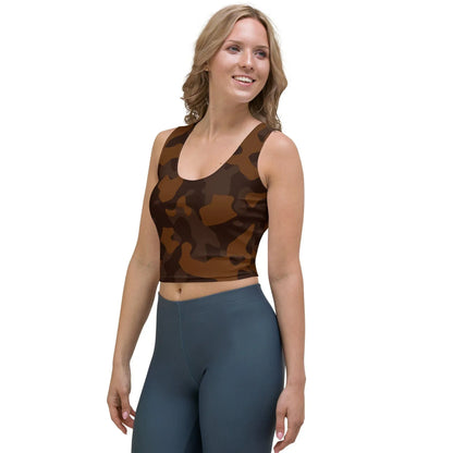 braunes-camouflage-damen-crop-top-crop-top-jlr-design-3 - JLR Design