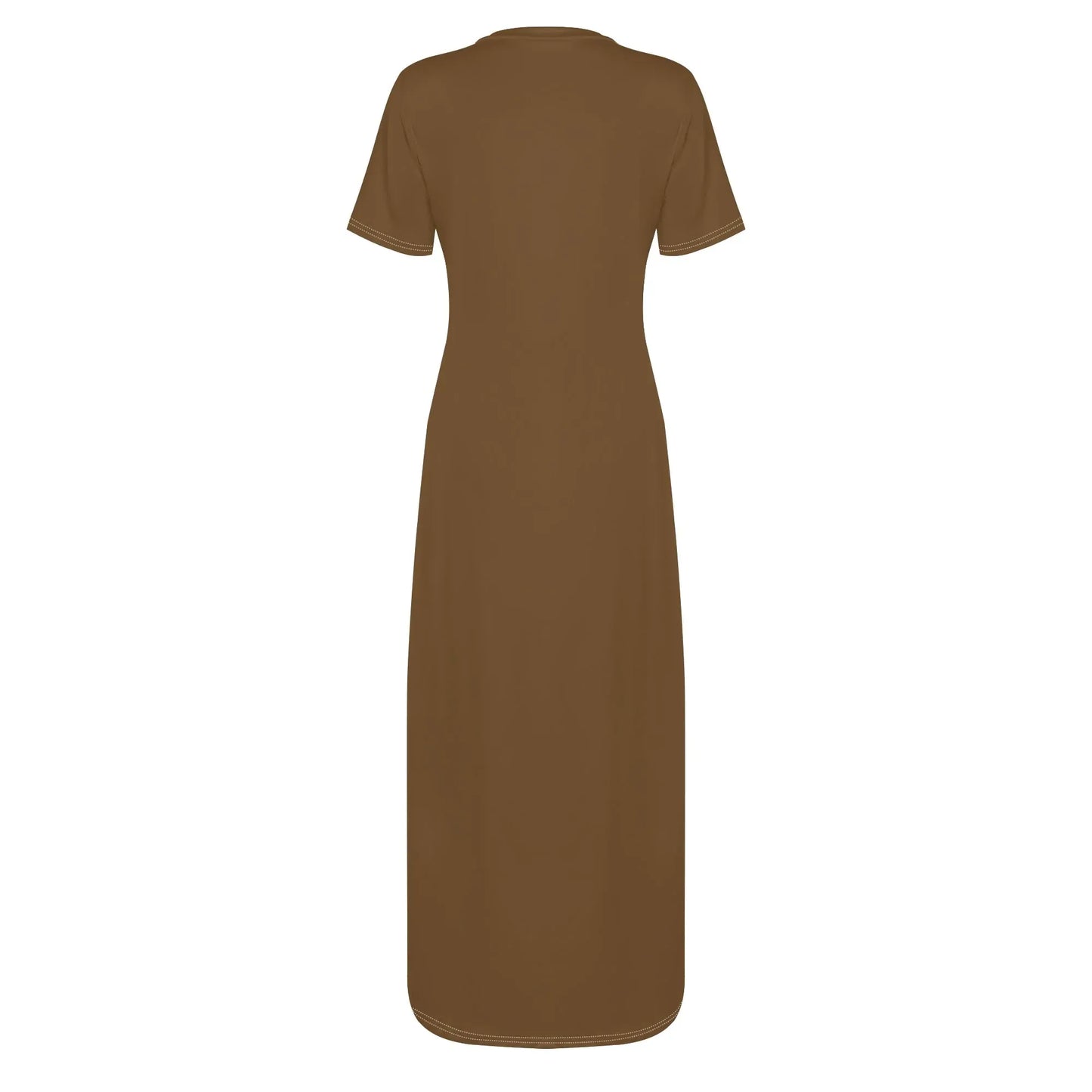braunes-short-sleeve-long-dress-long-dress-jlr-design-4 - JLR Design