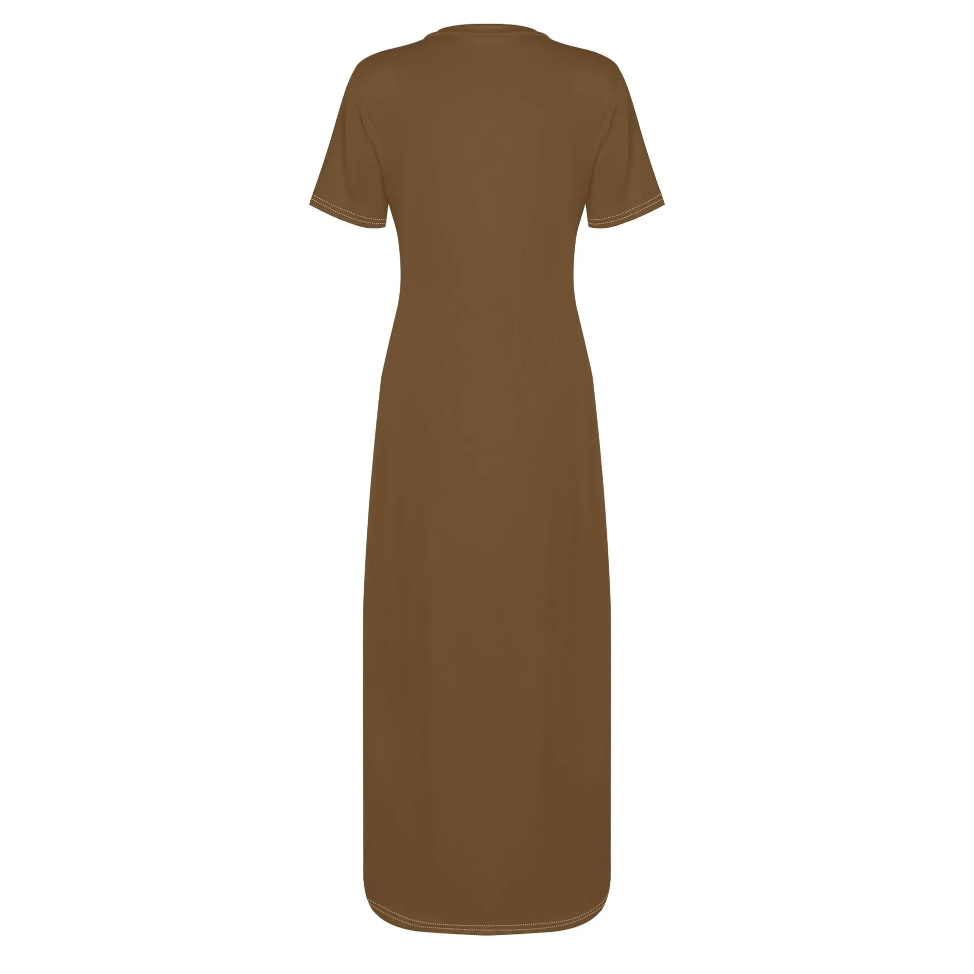 braunes-short-sleeve-long-dress-long-dress-jlr-design-4 - JLR Design