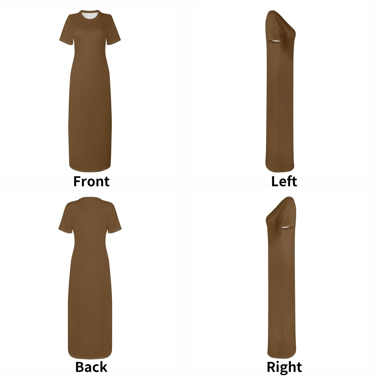 braunes-short-sleeve-long-dress-long-dress-jlr-design-7 - JLR Design