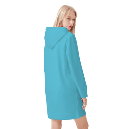 bright-summer-sky-damen-hoodiekleid-warmes-velvet-kapuzenkleid-aus-weichem-samt-fleece-hoodiekleid-jlr-design-2 - JLR Design