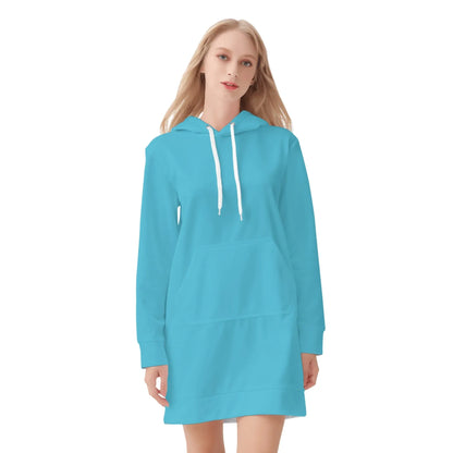 bright-summer-sky-damen-hoodiekleid-warmes-velvet-kapuzenkleid-aus-weichem-samt-fleece-hoodiekleid-jlr-design-3 - JLR Design