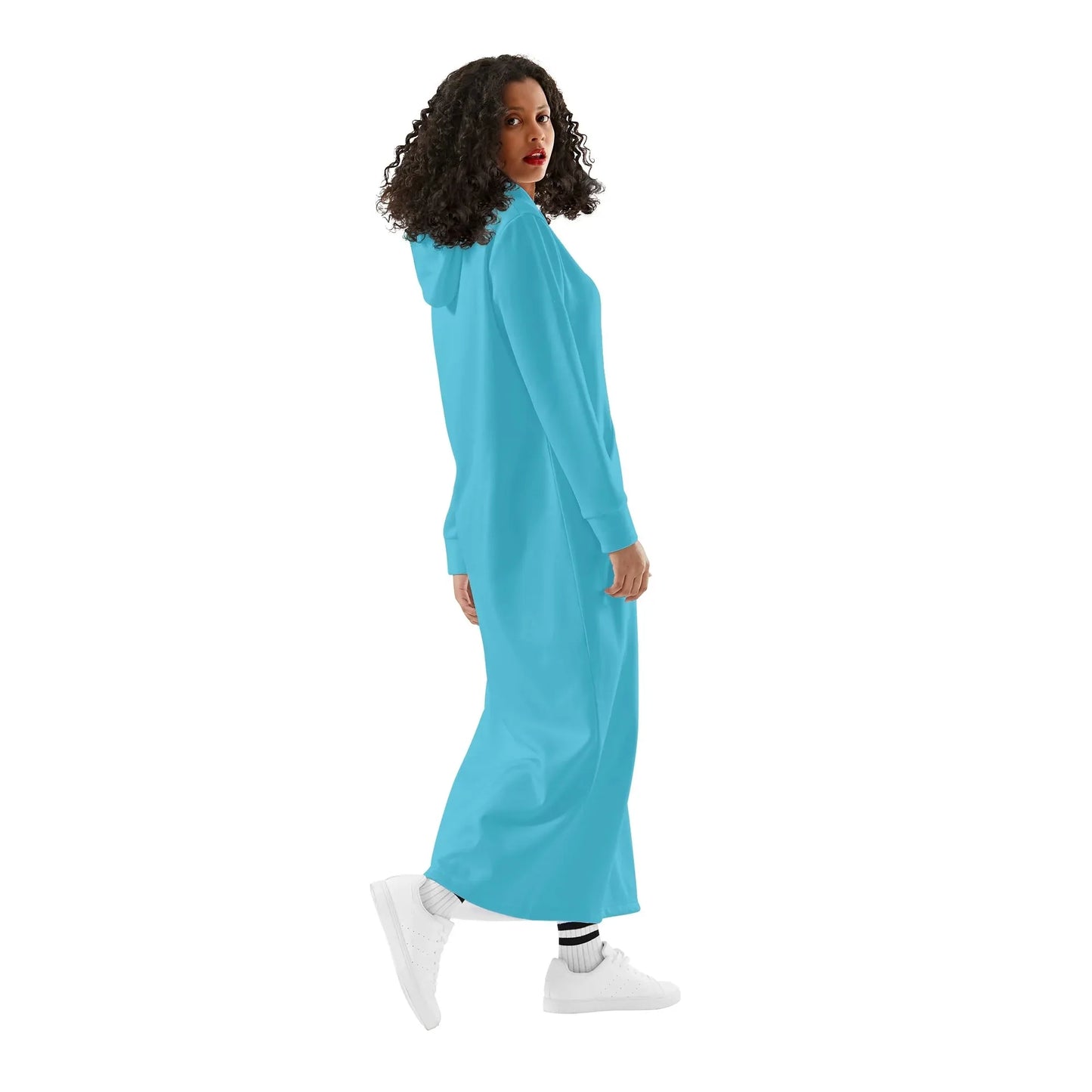 bright-summer-sky-damen-maxi-hoodiekleid-knochellanges-kapuzenkleid-aus-weich-angerautem-fleece-hoodiekleid-jlr-design-3 - JLR Design