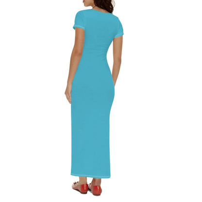 bright-summer-sky-short-sleeve-long-dress-long-dress-jlr-design-2 - JLR Design
