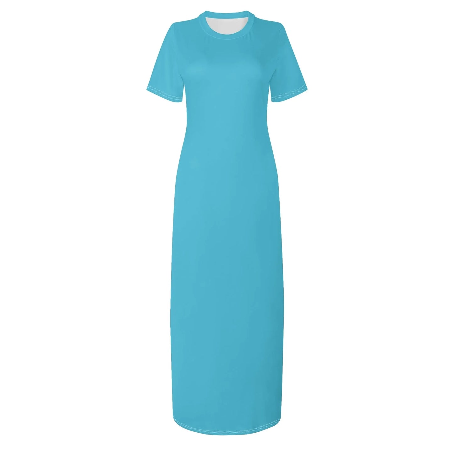 bright-summer-sky-short-sleeve-long-dress-long-dress-jlr-design-3 - JLR Design