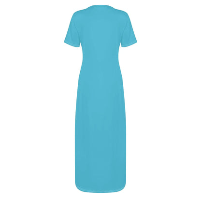 bright-summer-sky-short-sleeve-long-dress-long-dress-jlr-design-4 - JLR Design