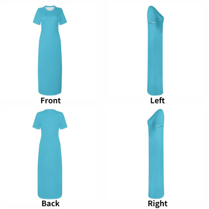 bright-summer-sky-short-sleeve-long-dress-long-dress-jlr-design-7 - JLR Design