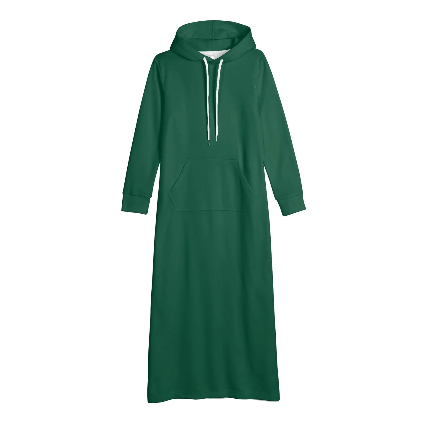 british-racing-green-damen-maxi-hoodiekleid-knochellanges-kapuzenkleid-aus-weich-angerautem-fleece-hoodiekleid-jlr-design-4 - JLR Design