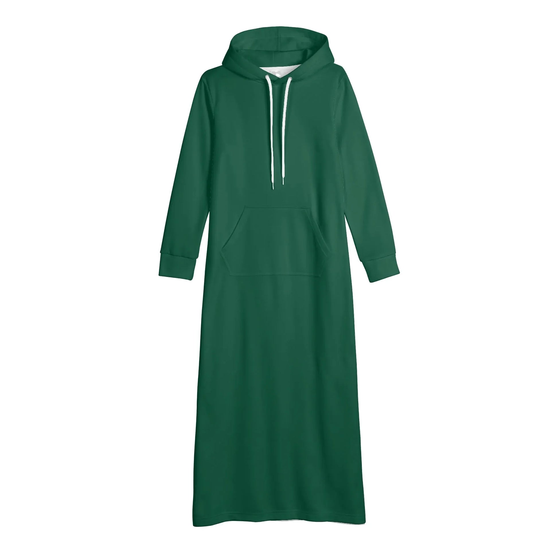 british-racing-green-damen-maxi-hoodiekleid-knochellanges-kapuzenkleid-aus-weich-angerautem-fleece-hoodiekleid-jlr-design-4 - JLR Design
