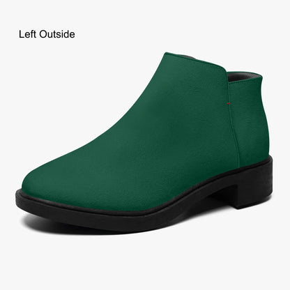 british-racing-green-elegante-reissverschluss-stiefeletten-stiefeletten-jlr-design-1 - JLR Design