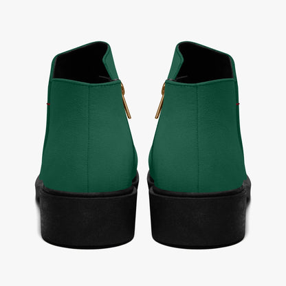 british-racing-green-elegante-reissverschluss-stiefeletten-stiefeletten-jlr-design-2 - JLR Design