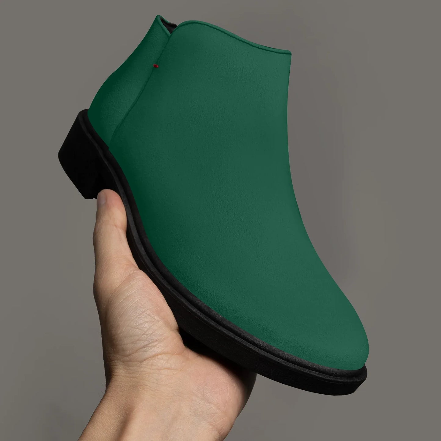british-racing-green-elegante-reissverschluss-stiefeletten-stiefeletten-jlr-design-3 - JLR Design