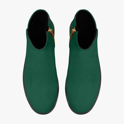 british-racing-green-elegante-reissverschluss-stiefeletten-stiefeletten-jlr-design-7 - JLR Design