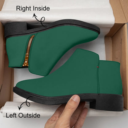 british-racing-green-elegante-reissverschluss-stiefeletten-stiefeletten-jlr-design-8 - JLR Design