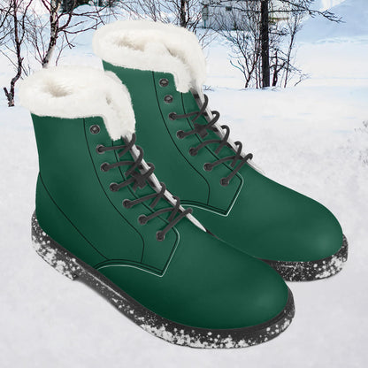 british-racing-green-faux-fur-leder-boots-boots-jlr-design-1 - JLR Design