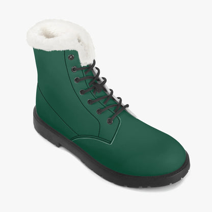british-racing-green-faux-fur-leder-boots-boots-jlr-design-7 - JLR Design
