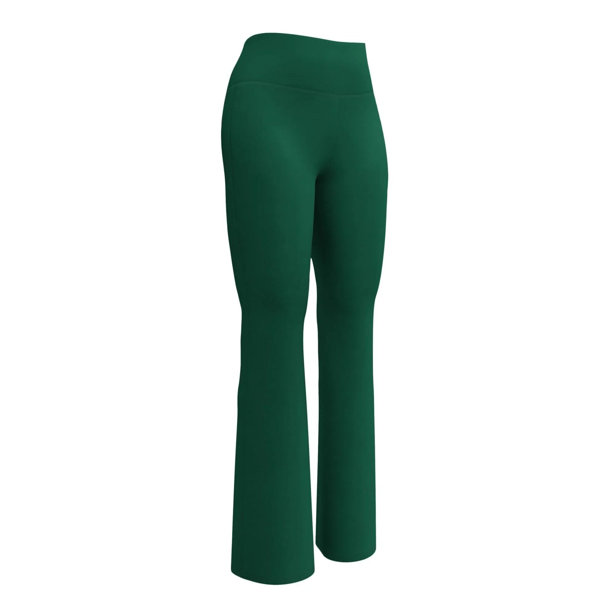 british-racing-green-high-waist-flare-leggings-flare-leggings-jlr-design-11 - JLR Design