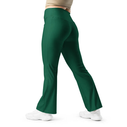 british-racing-green-high-waist-flare-leggings-flare-leggings-jlr-design-5 - JLR Design