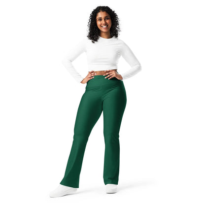 british-racing-green-high-waist-flare-leggings-flare-leggings-jlr-design-8 - JLR Design
