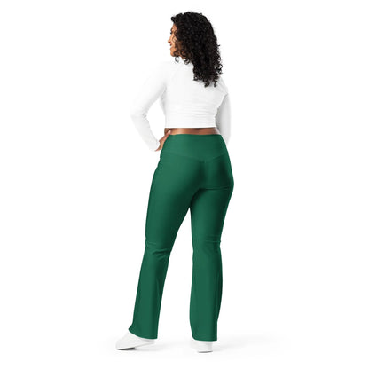 british-racing-green-high-waist-flare-leggings-flare-leggings-jlr-design-9 - JLR Design