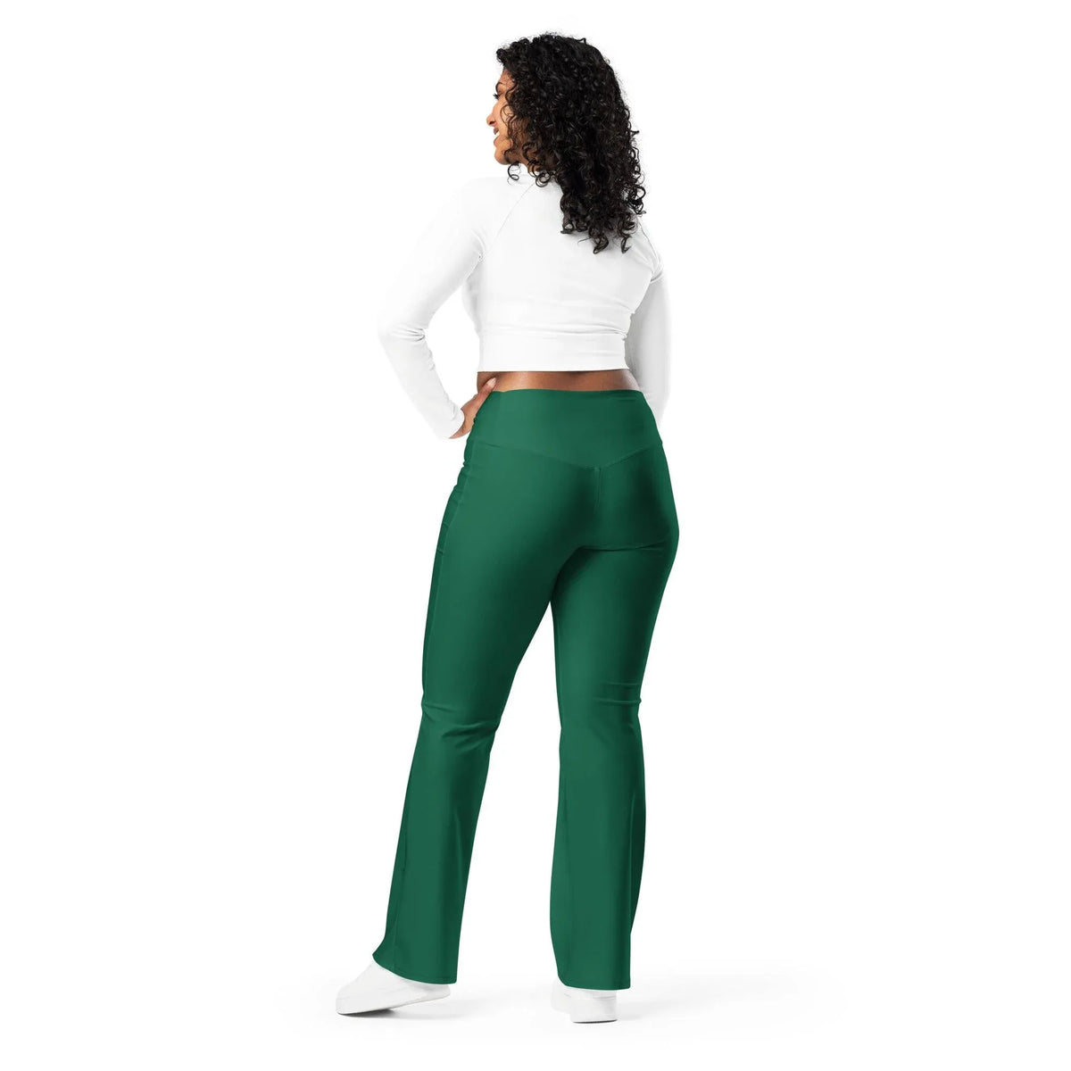 british-racing-green-high-waist-flare-leggings-flare-leggings-jlr-design-jlr-design-de-9 - JLR Design