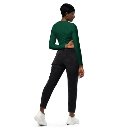 british-racing-green-long-sleeve-damen-crop-top-long-sleeve-crop-top-jlr-design-4 - JLR Design