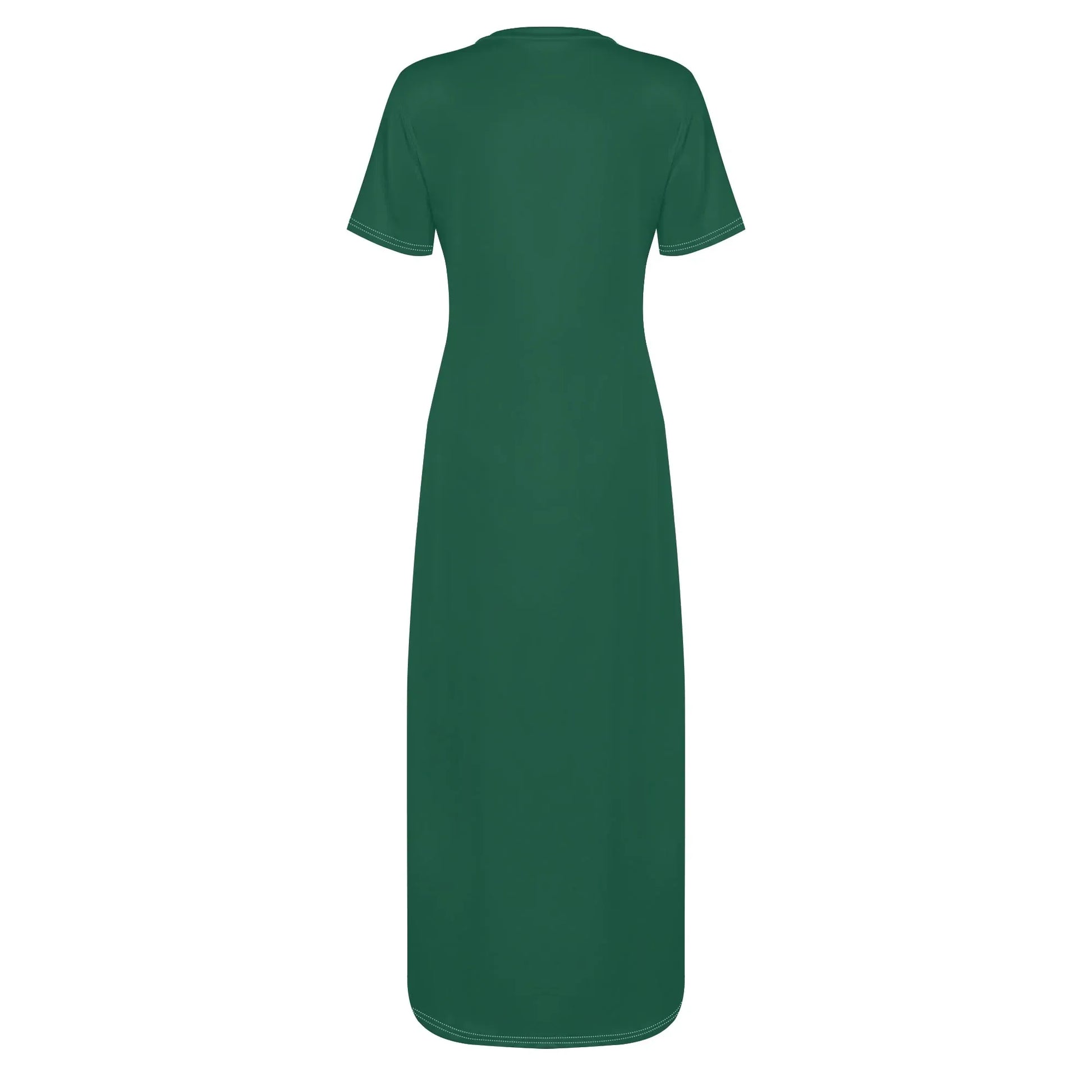 british-racing-green-short-sleeve-long-dress-long-dress-jlr-design-4 - JLR Design